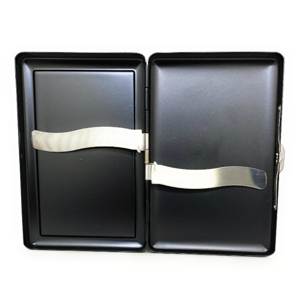 Double Sided Metal Wallet or Cigarette Case - Picture 2 of 2